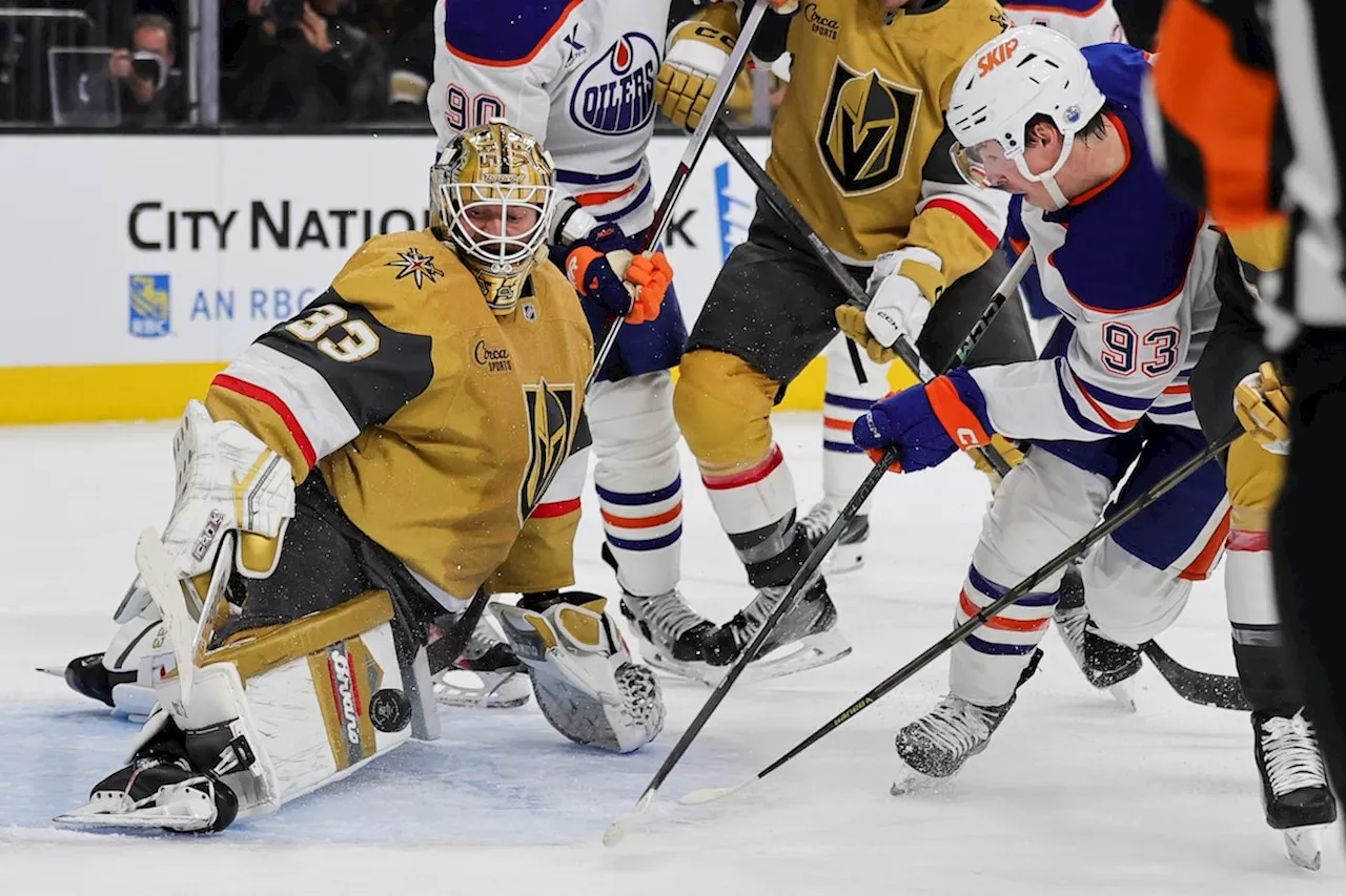 Barbashev’s goal and Hill’s 28 saves lead Golden Knights to 1-0 win over Oilers