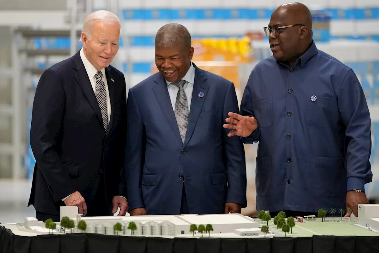 Joe Biden visits Angolan port city of Lobito to tout railway plans