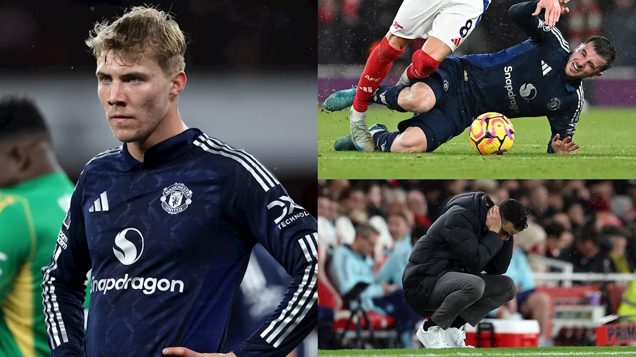 Man Utd player ratings vs Arsenal: Rasmus Hojlund and Mason Mount go missing as set-piece struggles lead to Ruben Amorim suffering first Red Devils defeat