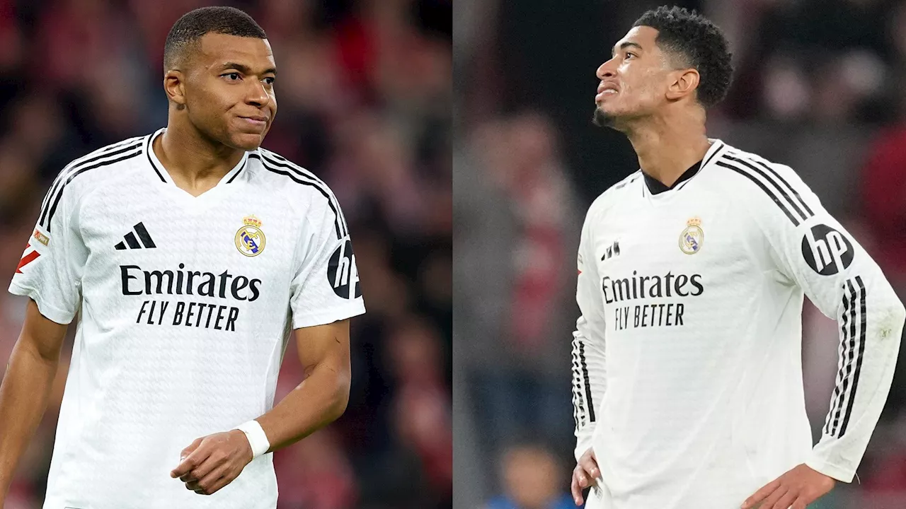 Real Madrid player ratings vs Athletic Club: Get Kylian Mbappe off penalties - French superstars squanders another spot-kick as Jude Bellingham strike can't save Blancos from defeat in Bilbao