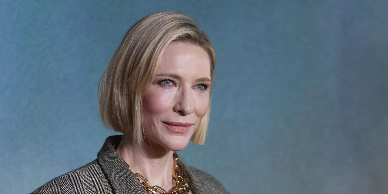 Cate Blanchett Rewore a Simple Outfit Formula With a Bodysuit That Plunged to Her Waist