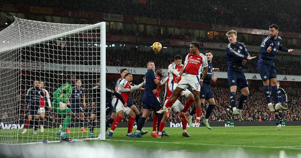 Corners do the damage as Arsenal condemn Ruben Amorim to first Man United defeat