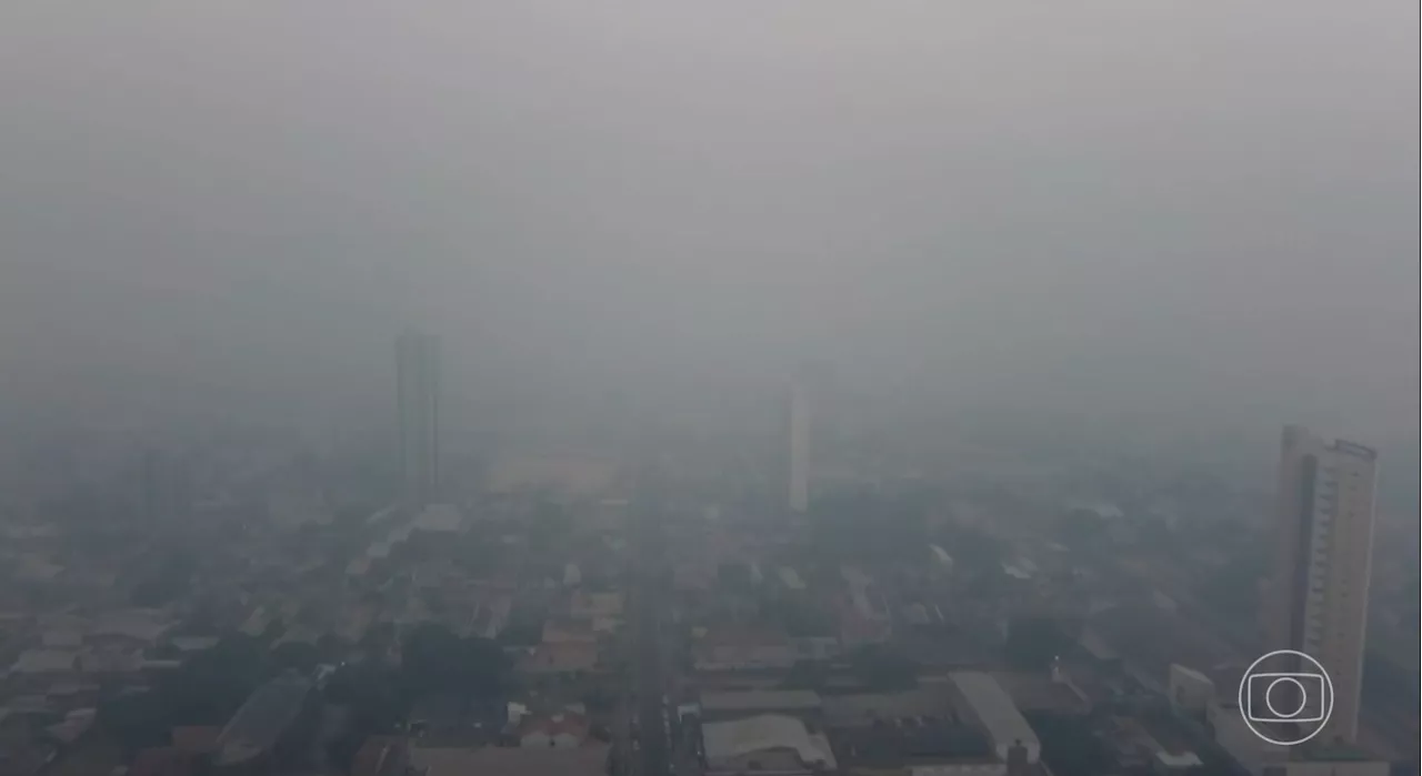 Nuvem de Fumaça Cobre Céu de Santarém, Causando Problemas Respiratórios