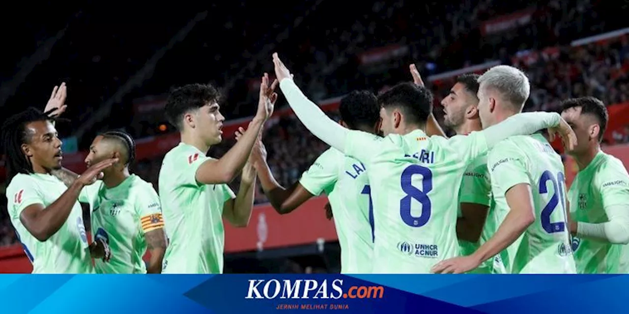 Barcelona Kalahkan Mallorca 5-1, Jarak dengan Madrid Makin Jauh