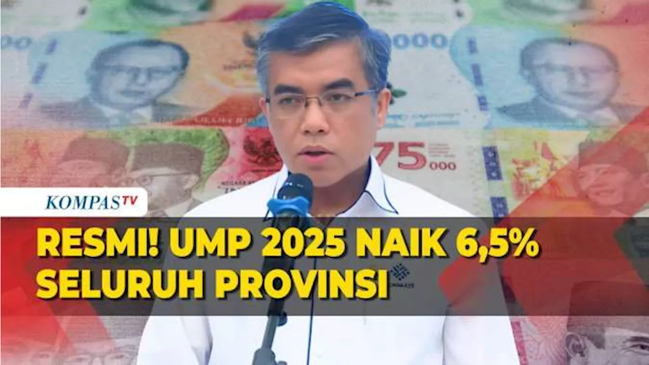 [FULL] Kemnaker Resmi Keluarkan Aturan UMP 2025 Naik 6,5%, Begini Rinciannnya