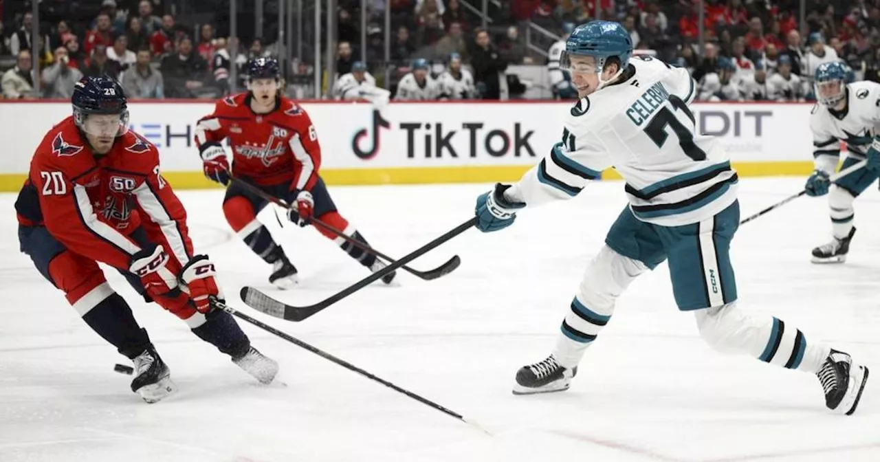 Eklund scores in OT, Sharks beat Capitals 2-1 for their 3rd win in a row