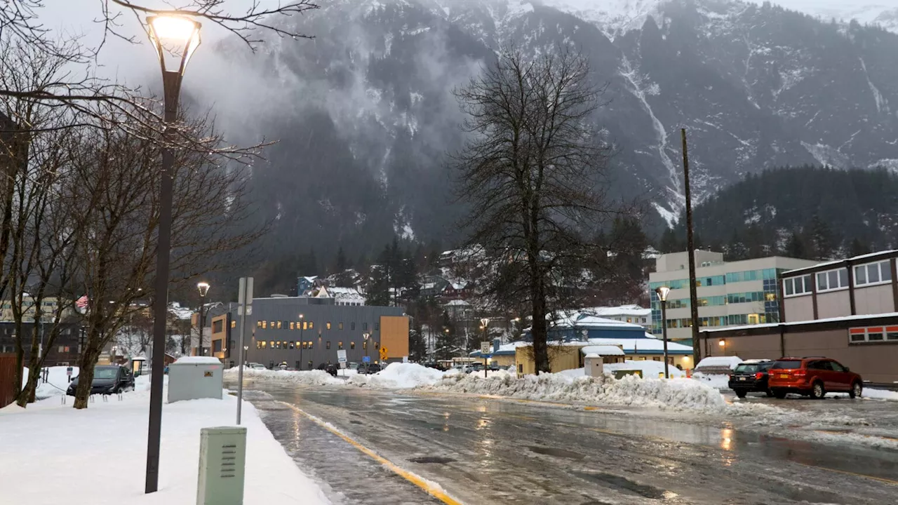 Wet weather on top of weekend snow leaves unsafe road conditions in Juneau Tuesday