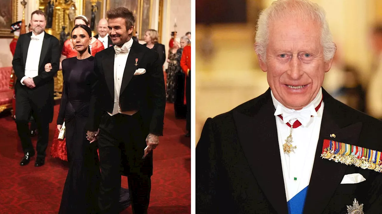 David and Victoria Beckham join royals at glitzy palace banquet for Qatari state visit