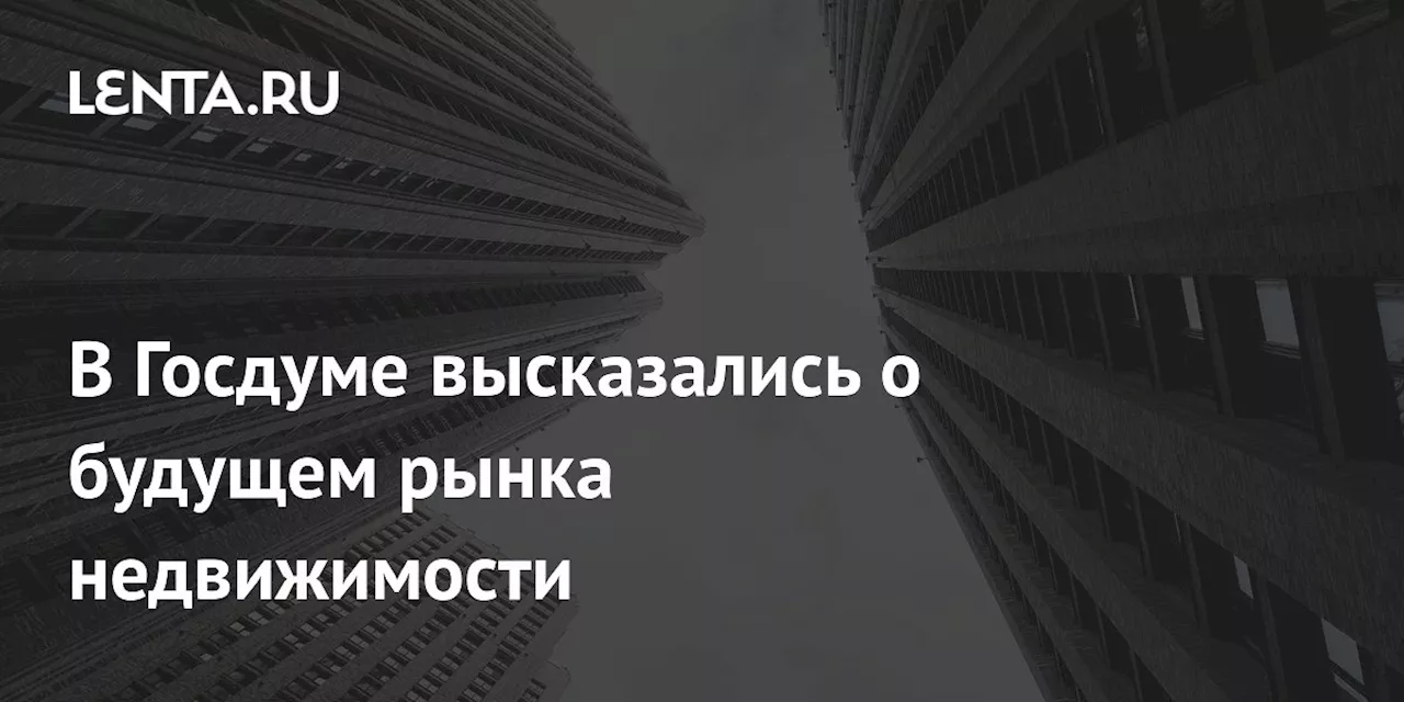 В Госдуме высказались о будущем рынка недвижимости