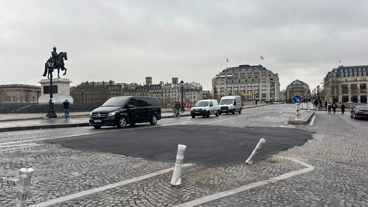 À Paris, le Pont-Neuf partiellement dévié à cause d’un affaissement de la chaussée