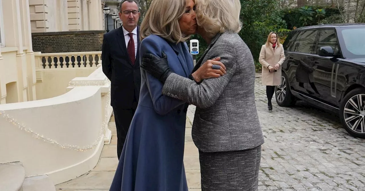 En photos, les cordiales retrouvailles de Brigitte Macron et la reine Camilla à Londres