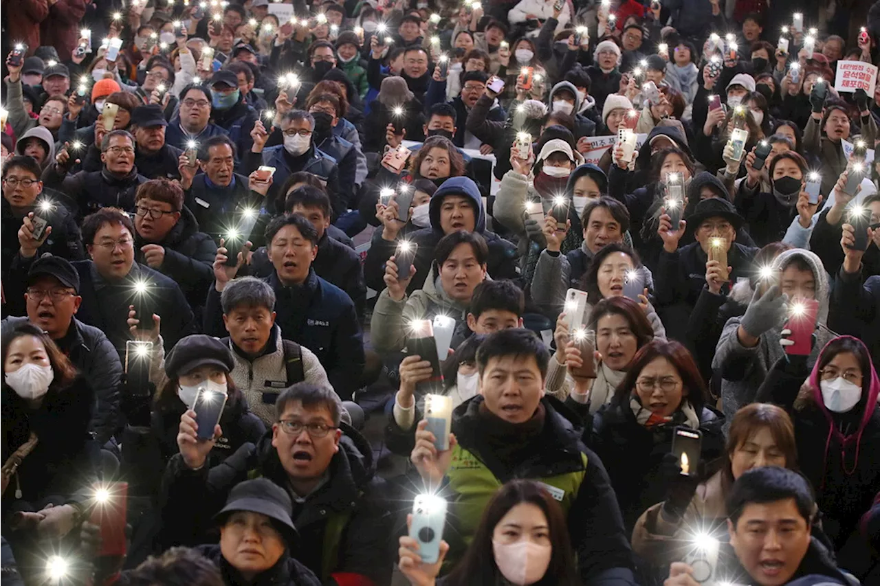 윤석열 퇴진 요구 촛불집회 전국 곳곳서