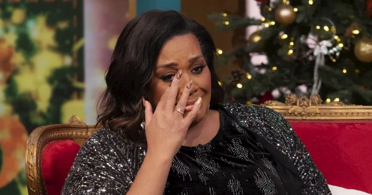 Alison Hammond breaks down apologising to son for 'not always being there'