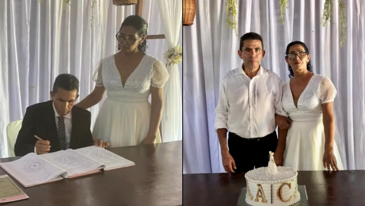 Mujer manda emotiva felicitación a su ex esposo: 'te casaste con tu verdadero amor'