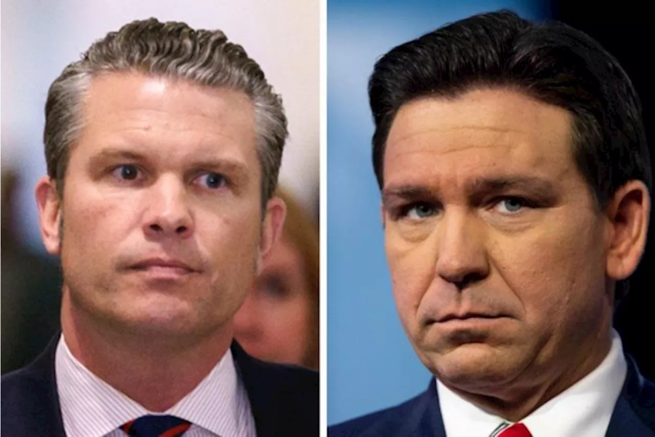 “Donald Trump overweegt Pete Hegseth te vervangen door Ron DeSantis als nieuwe minister van Defensie”