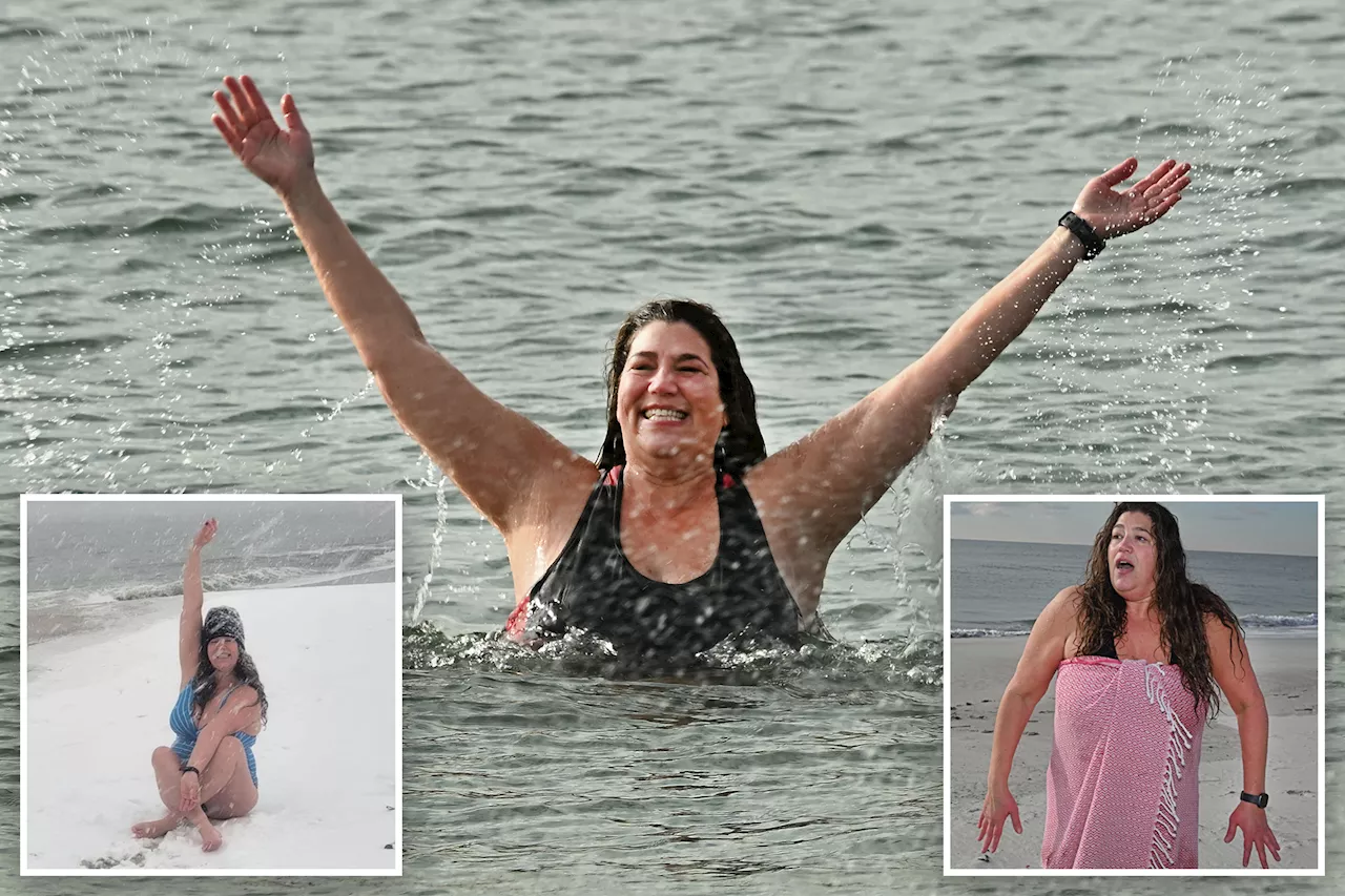 Here's why one Long Island woman has taken a dip in frigid ocean for 600 days in a row