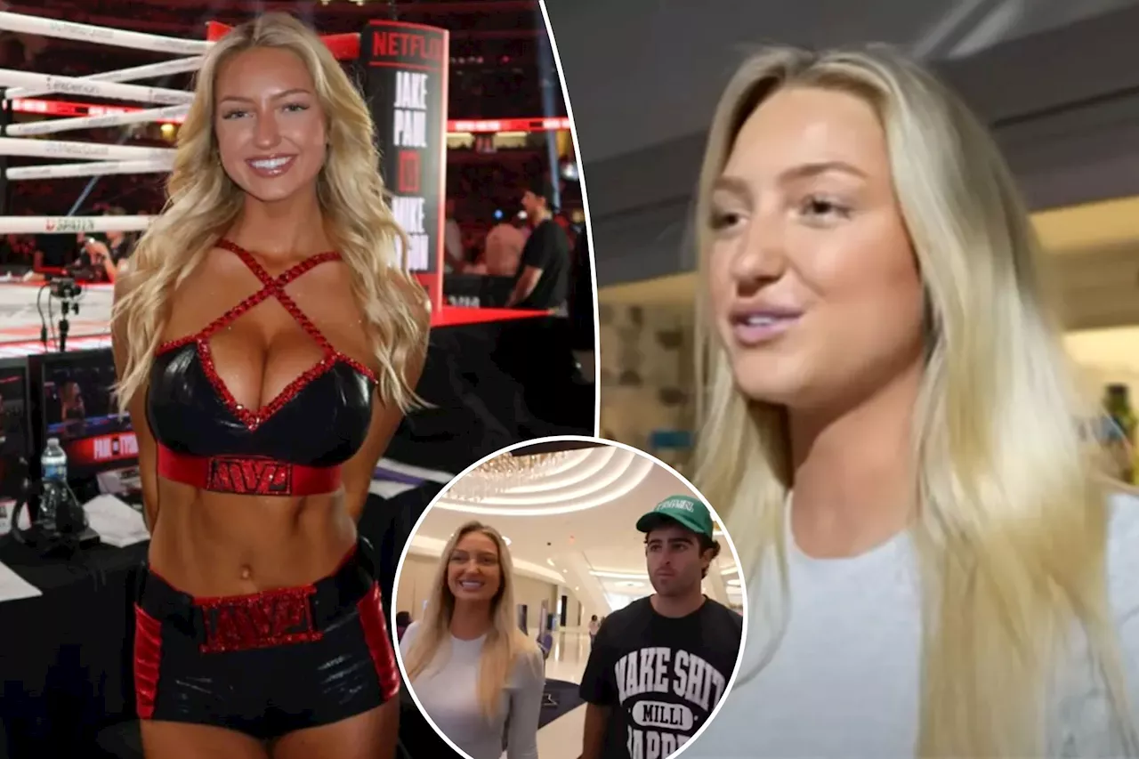 Viral ring girl Sydney Thomas reveals she split with boyfriend before Jake Paul-Mike Tyson fight