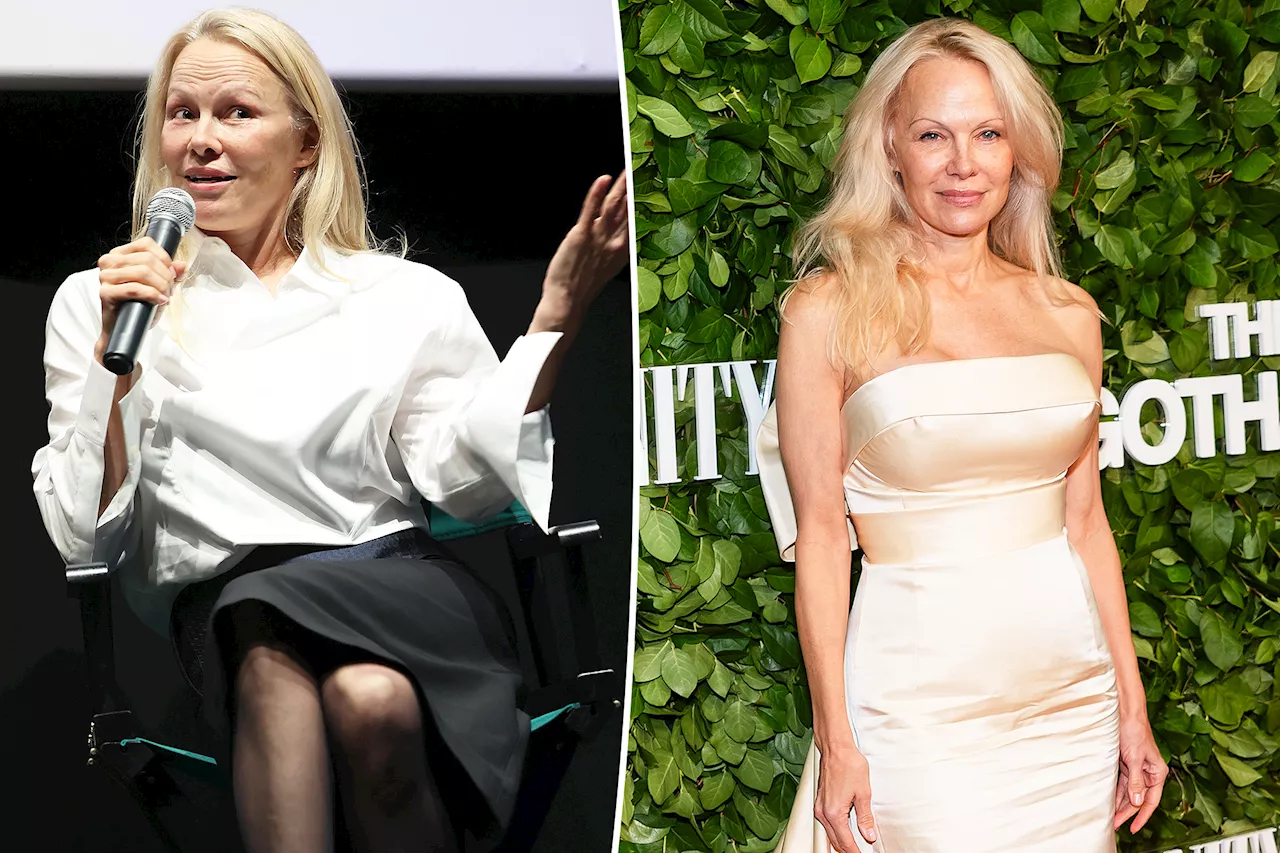 Barefaced Pamela Anderson says makeup 'doesn't really make sense' for her