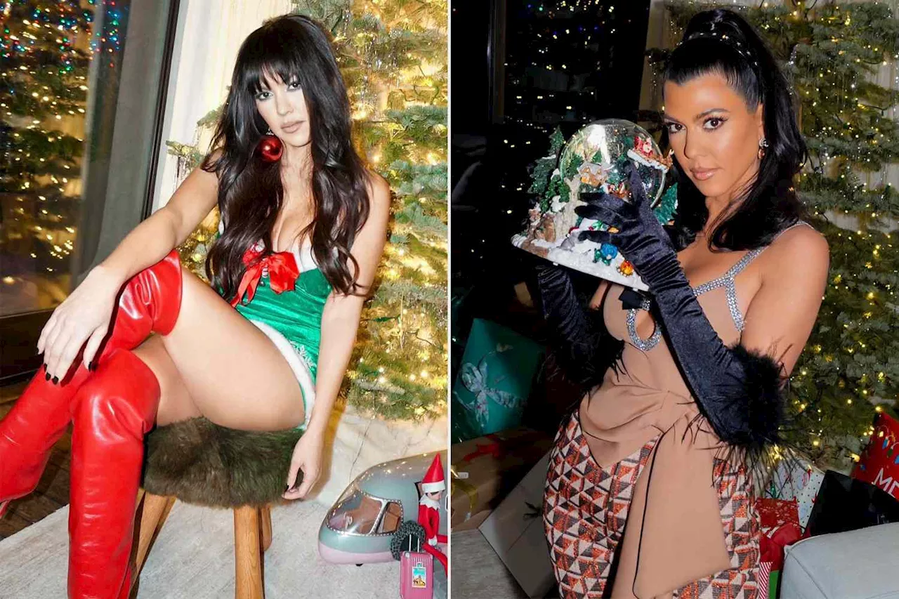 Kourtney Kardashian Gets Holiday-Ready with Sultry Throwbacks in Festive 'Fits: 'Hello December'