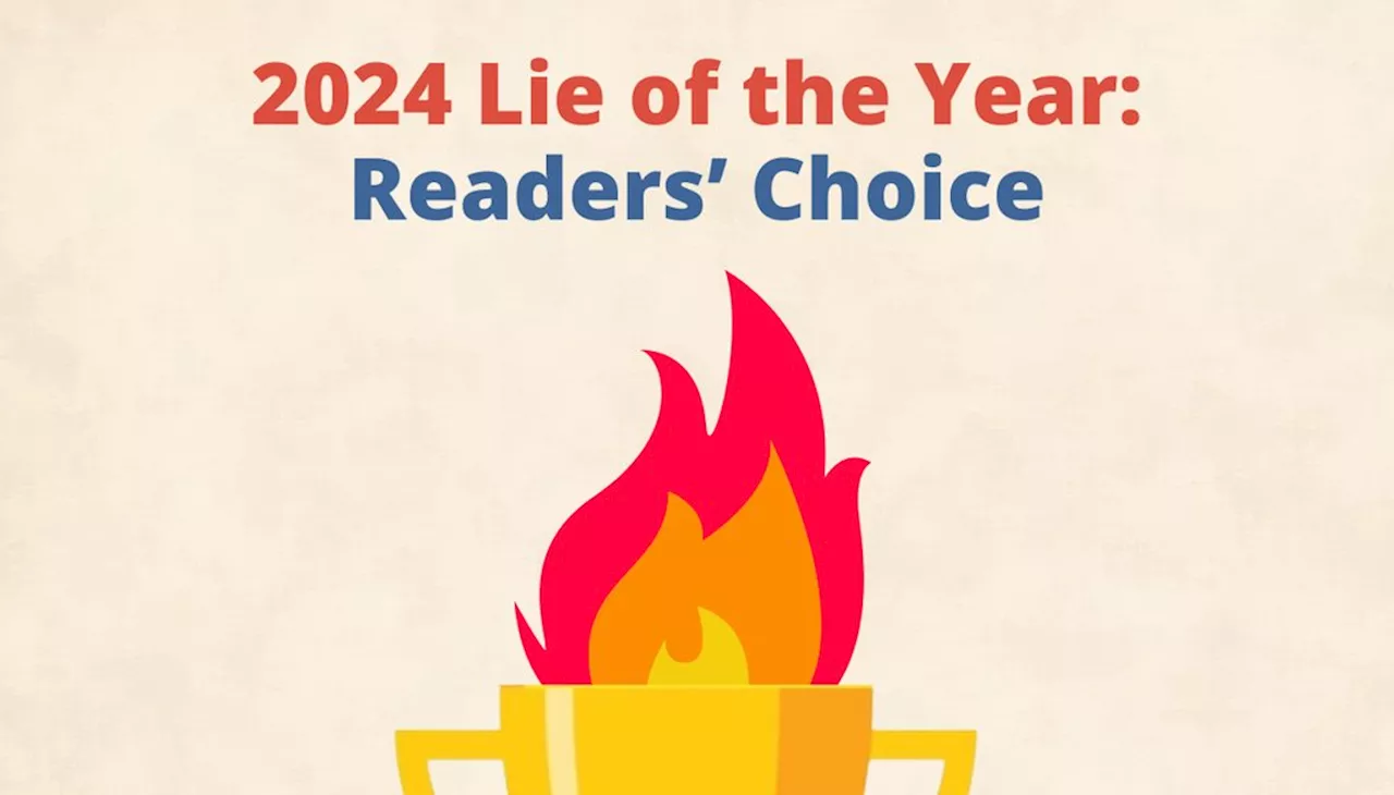 Readers’ Choice: Vote for the 2024 Lie of the Year!