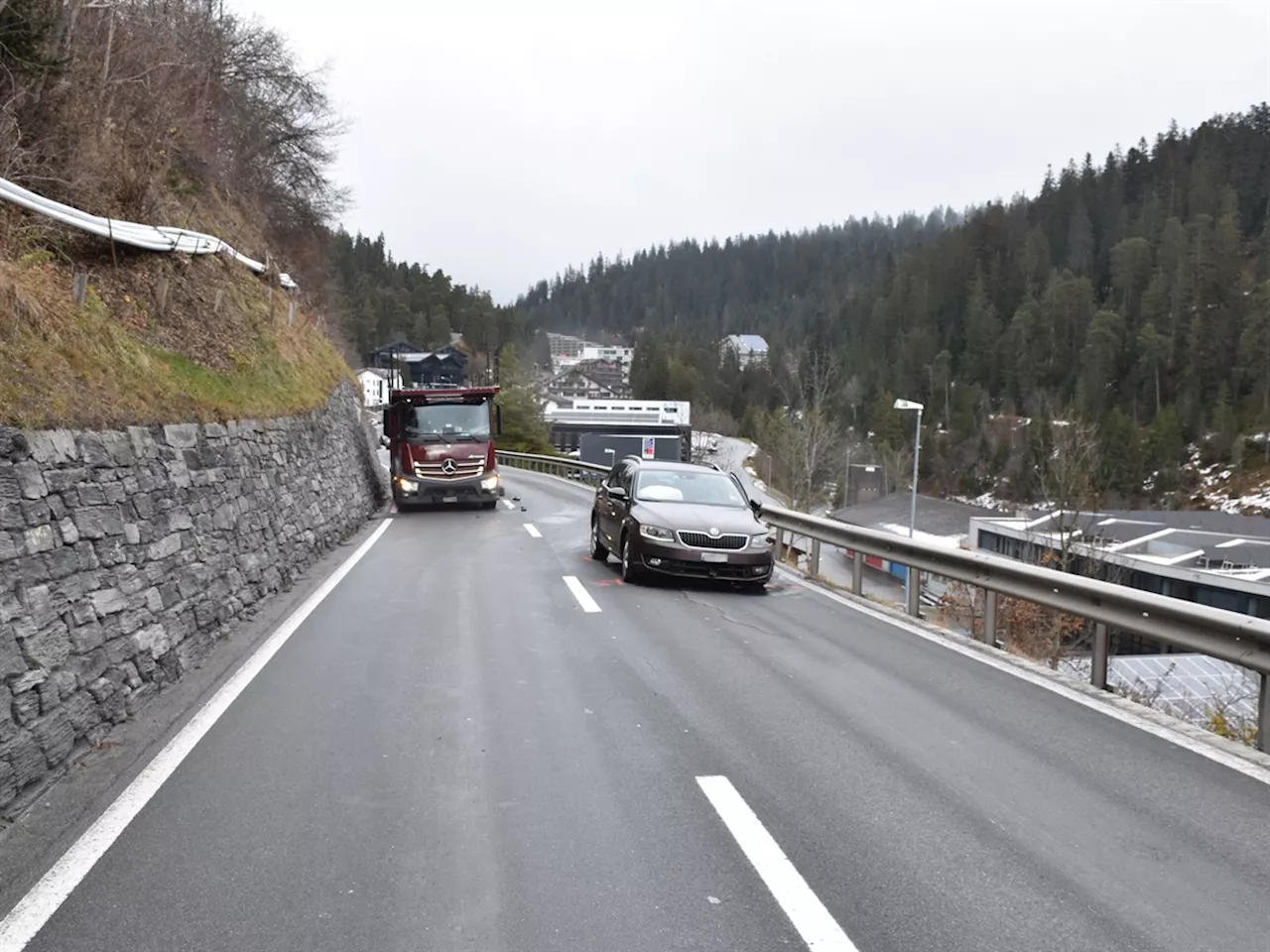 Laax GR: Verkehrsunfall mit mehreren Beteiligten