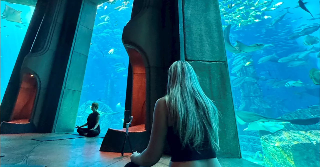 I Tried Underwater Yoga at Atlantis, The Palm: See Photos