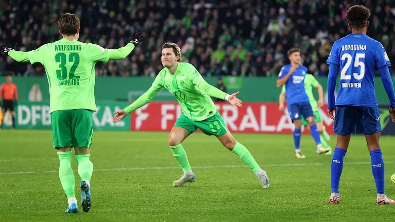 DFB-Pokal: Baumanns Bock und Joker Wind bringen Wolfsburg gegen Hoffenheim ins Viertelfinale