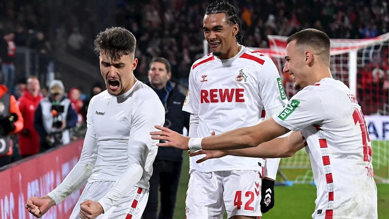 DFB-Pokal: Köln dank Last-Minute-Elfmeter im Viertelfinale - Hertha früh nach Zeefuik-Rot in Unterzahl