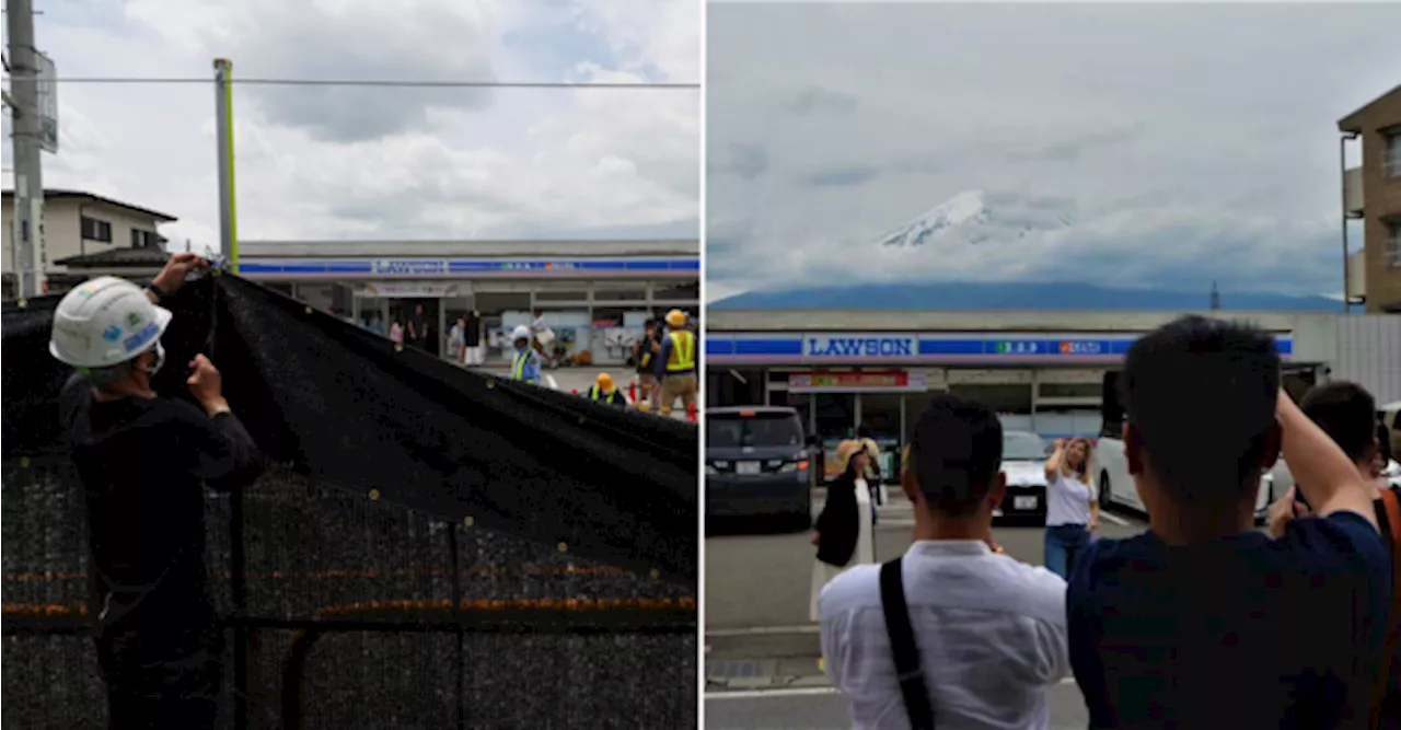 Japan To Put New Barrier Right In Front Of Lawson Store To Block Iconic Mount Fuji View