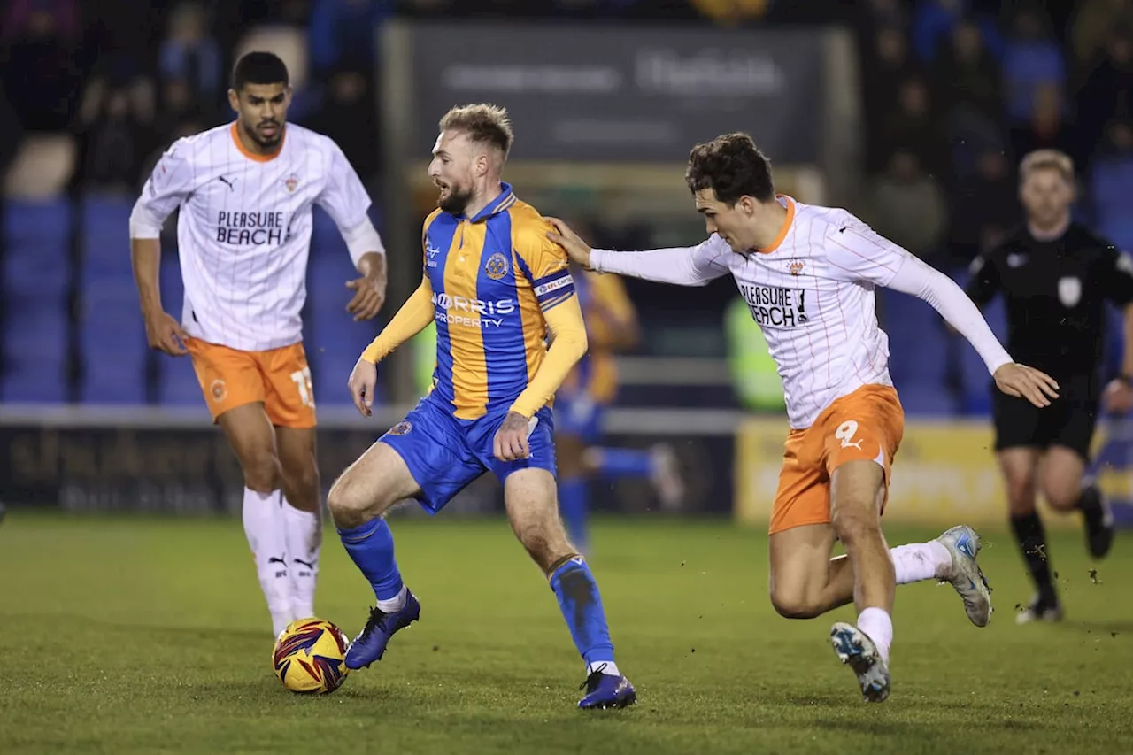 Shrewsbury 1-2 Blackpool - Town fall to first Gareth Ainsworth defeat