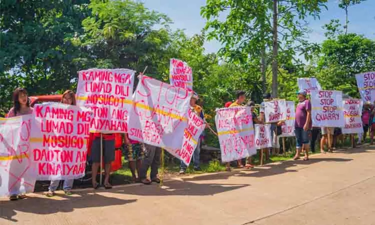 Consultative meeting between Sta. Cruz residents, concrete production firm turns into protest