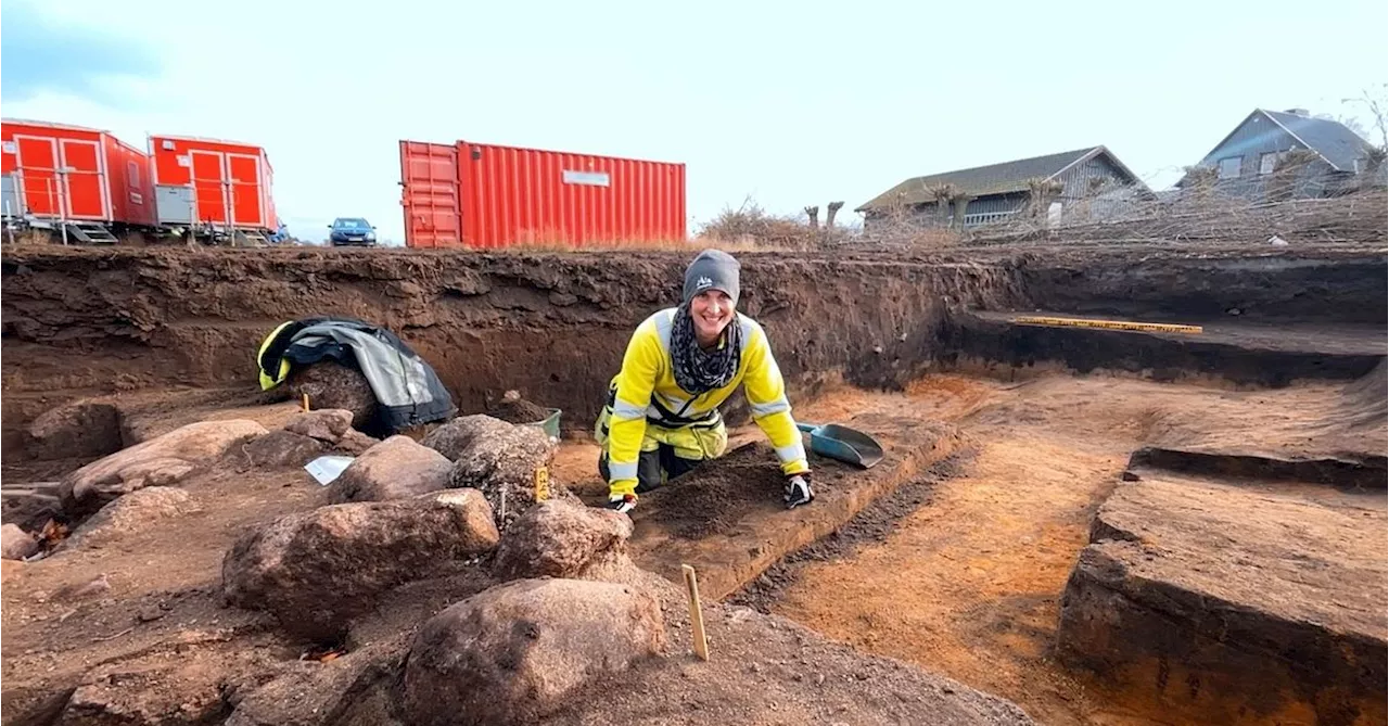 Festplats från stenåldern låg gömd under åker utanför Kristianstad