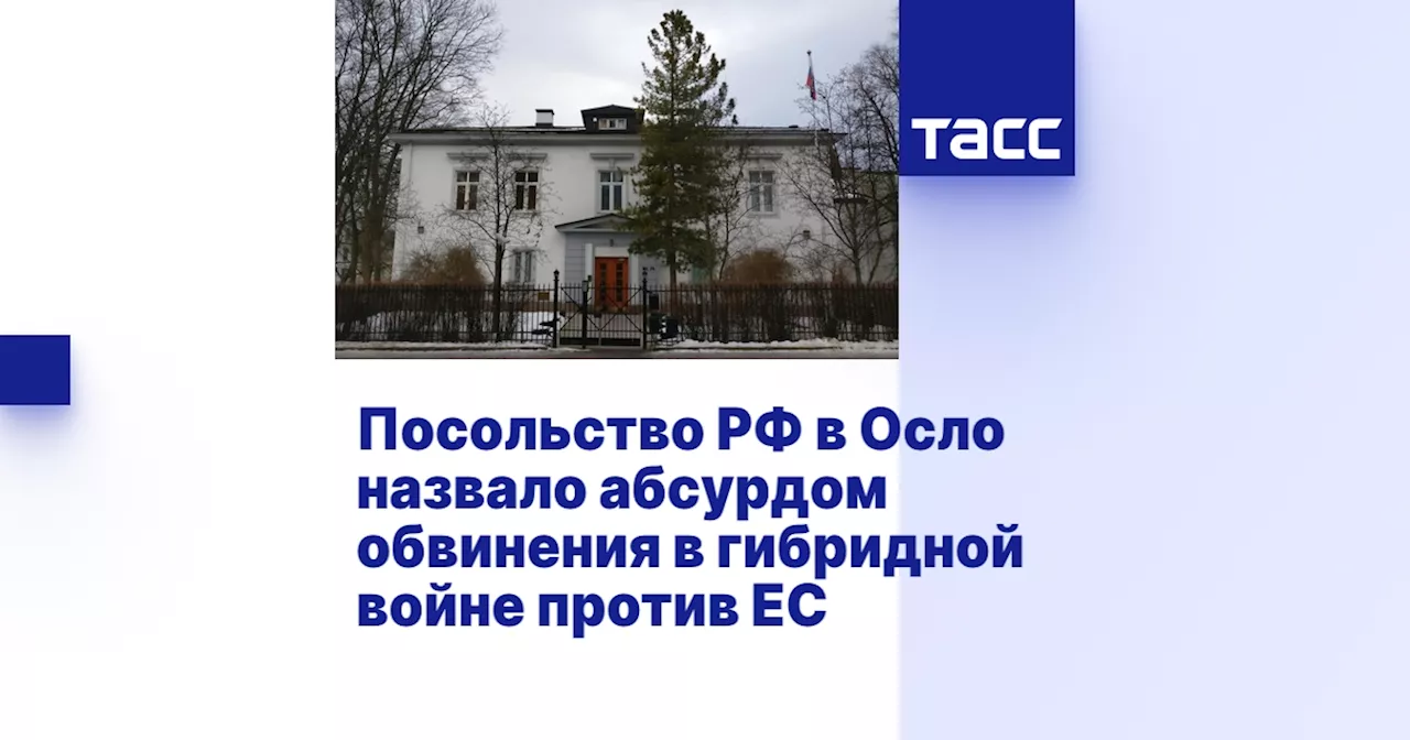 Посольство РФ в Осло назвало абсурдом обвинения в гибридной войне против ЕС