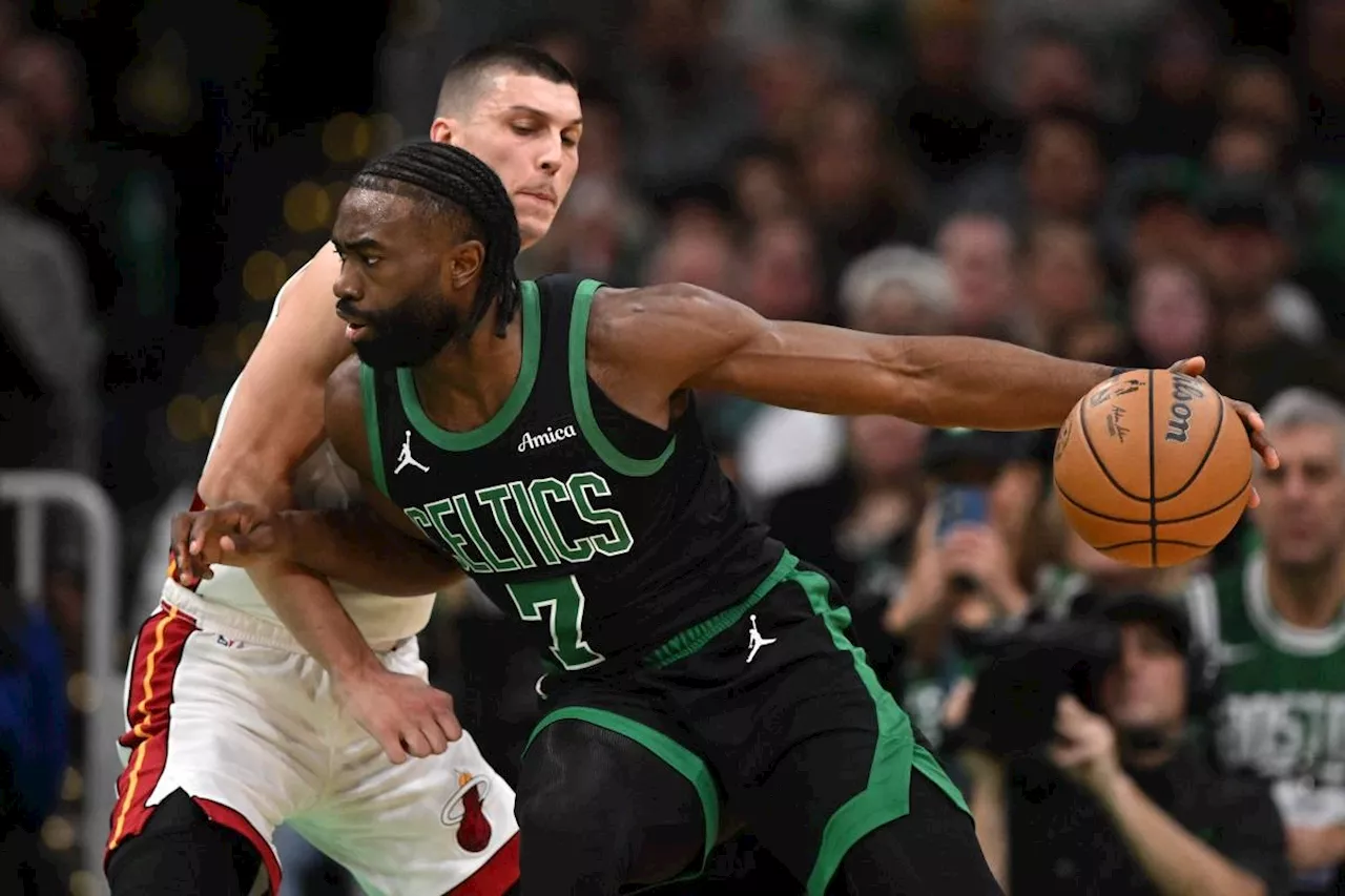 Brown sparks Celtics win over Heat