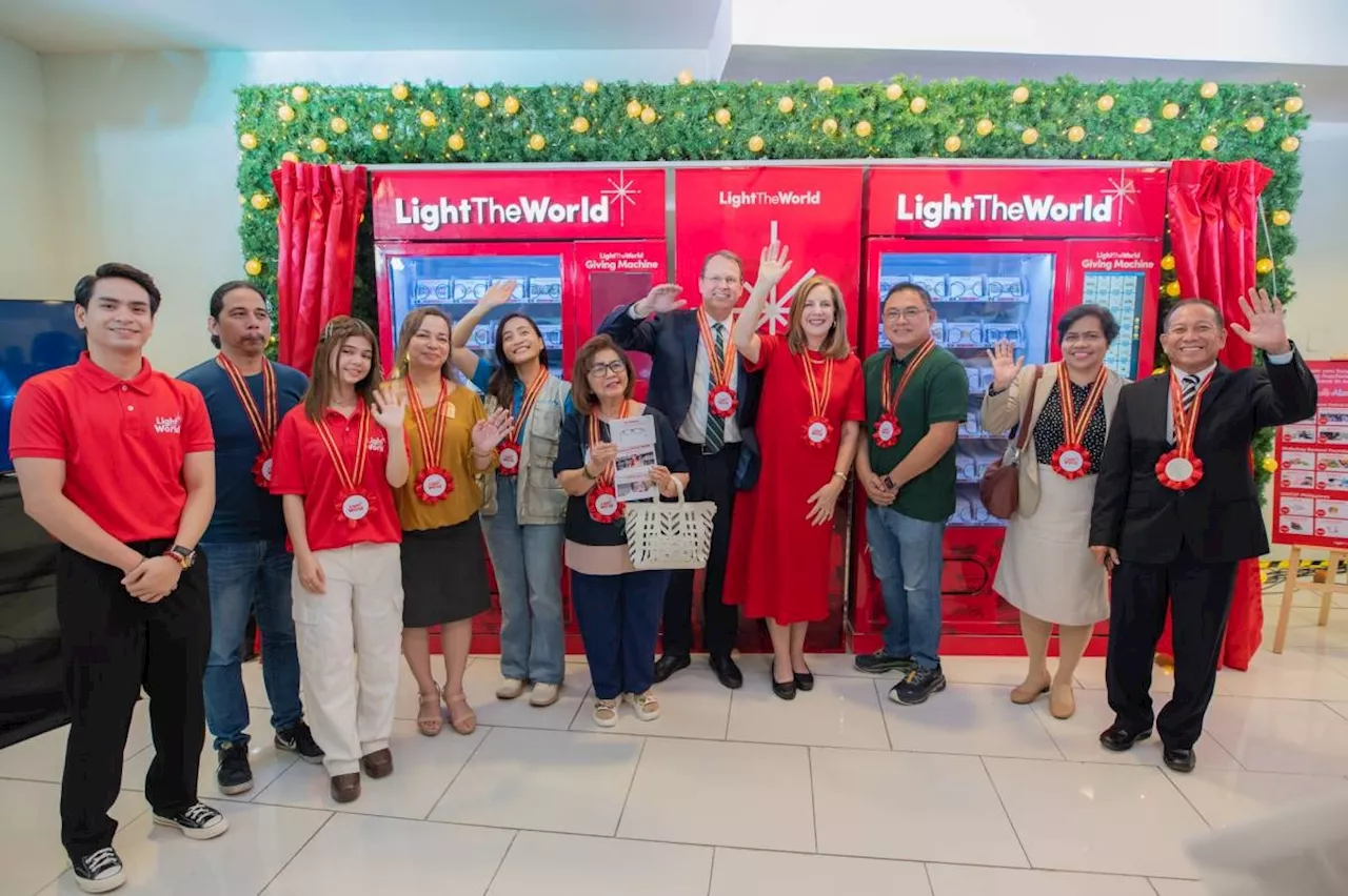 Davao is the third #LightTheWorld Giving Machines location in PH