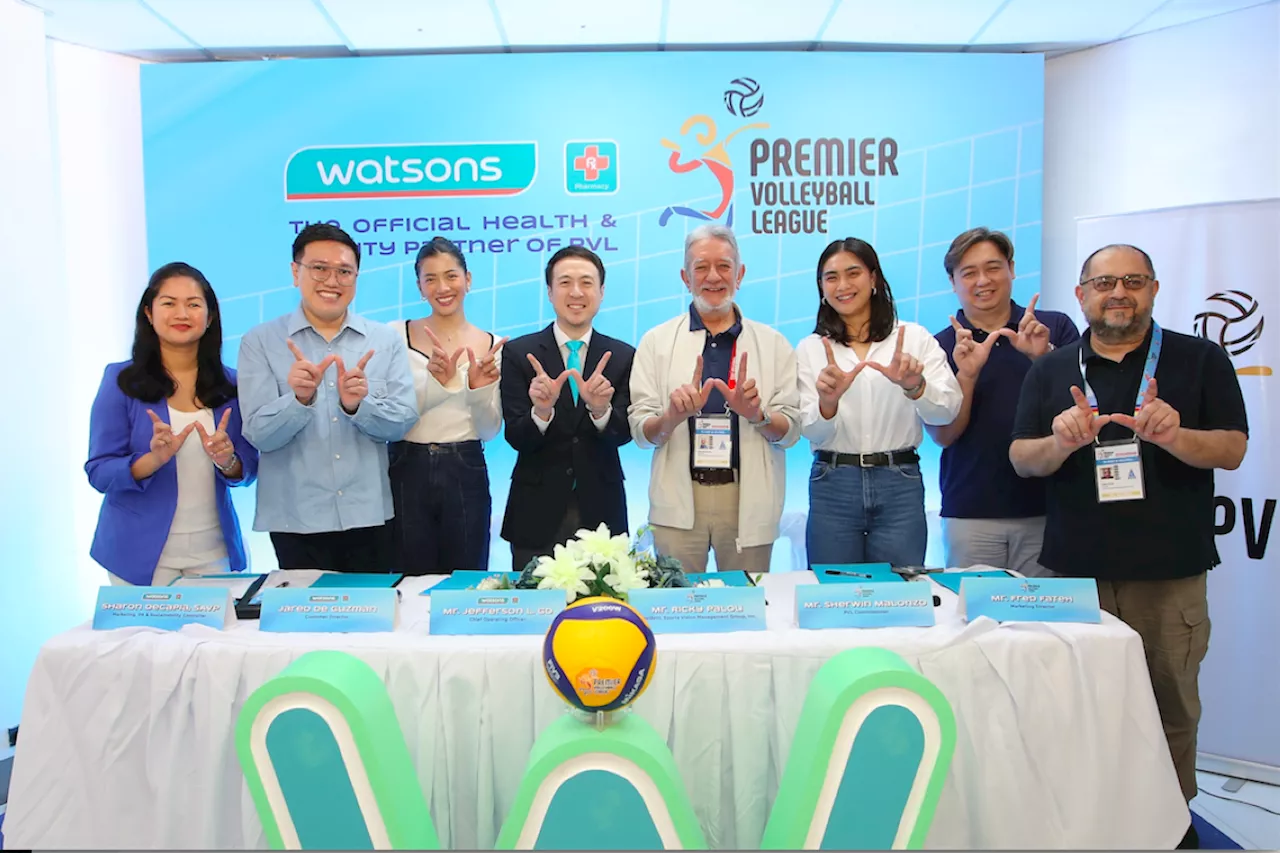 Watsons and Premier Volleyball League team up to serve health, beauty and volleyball excellence