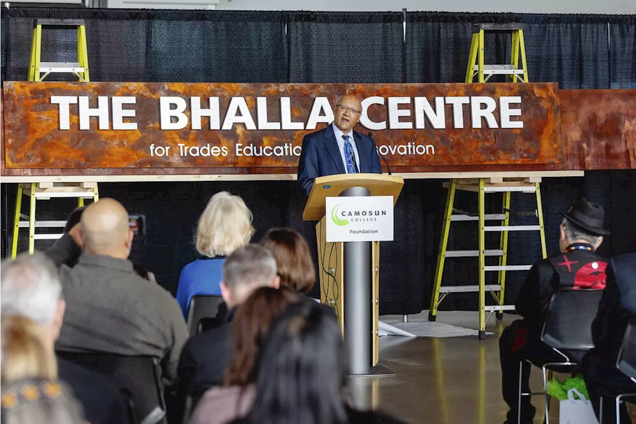 Camosun trades-training building renamed for family after $1M donation