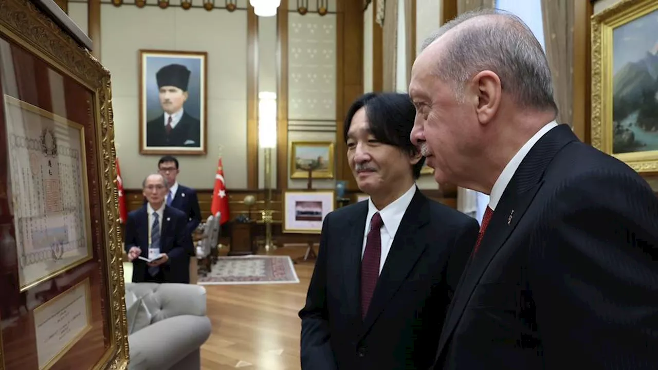 Erdogan hosts Japan’s Crown Prince, marks 100 years of ties