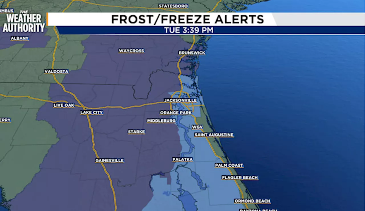 Hard freeze, Freeze and Frost overnight