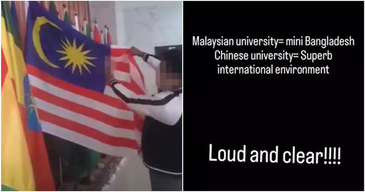 Bangladeshi Student Spits on Malaysian Flag and Calls Local Universities a 'Mini Bangladesh'