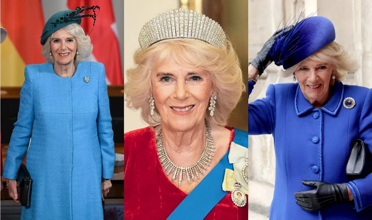 Queen Camilla Wearing Pieces From Queen Elizabeth II’s Jewelry Collection [PHOTOS]