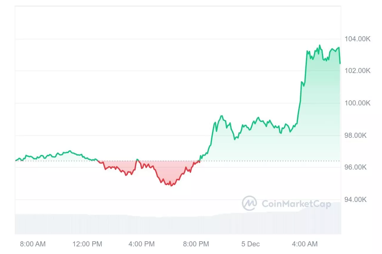 Record historique du Bitcoin : le cours de la crypto passe les 100 000 dollars