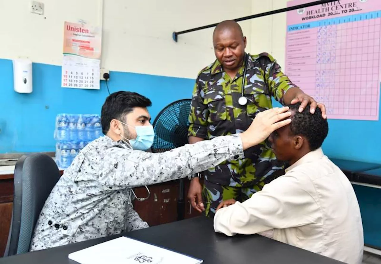 Pakistan Navy ship MOAWIN visits Kenya, hosts free medical camp