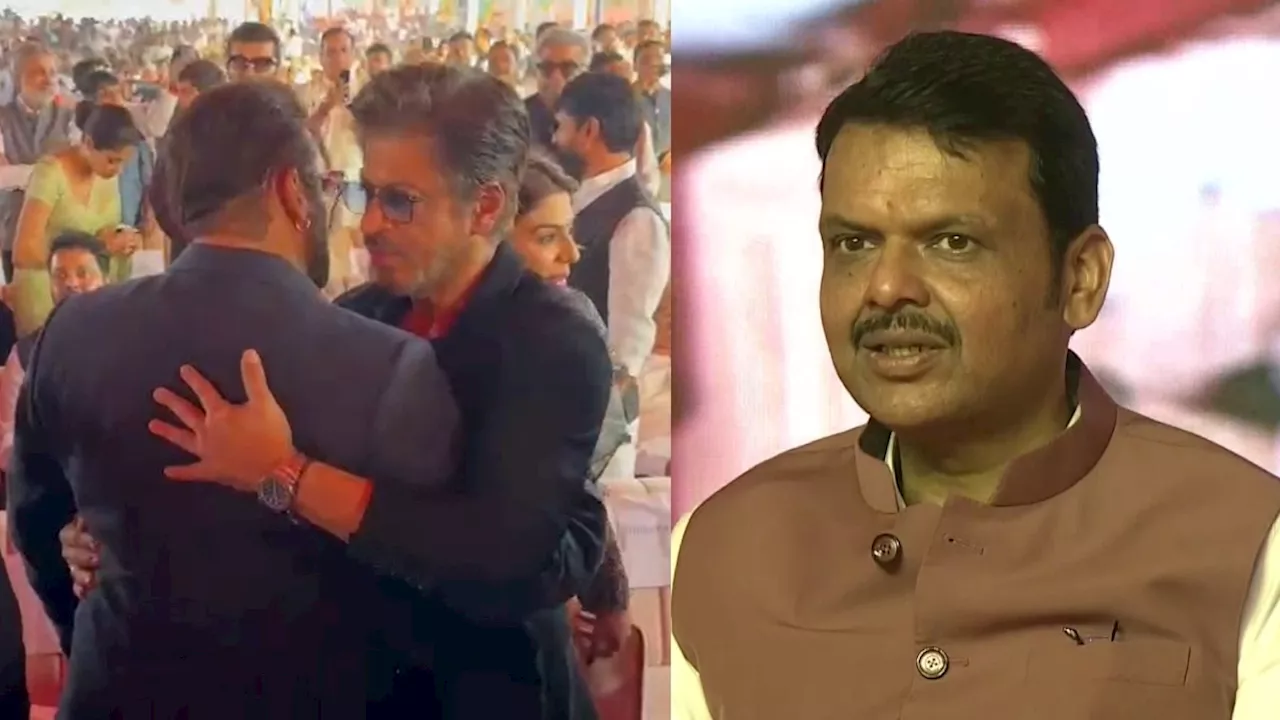 Devendra Fadnavis Oath Ceremony: देवेंद्र फडणवीस का राजतिलक, शपथ ग्रहण समारोह में पहुंचे शाहरुख-सलमान, अंबानी परिवार