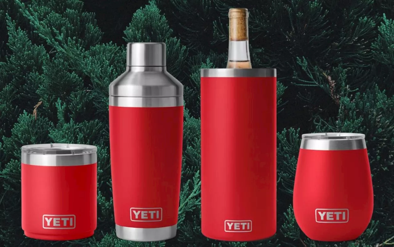 Yeti is offering 20% off its colorful barware sets for the holidays