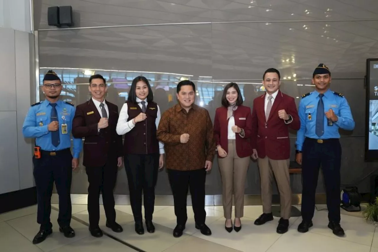 Erick Thohir Tinjau Kesiapan Liburan Natal dan Tahun Baru di Bandara Soekarno-Hatta