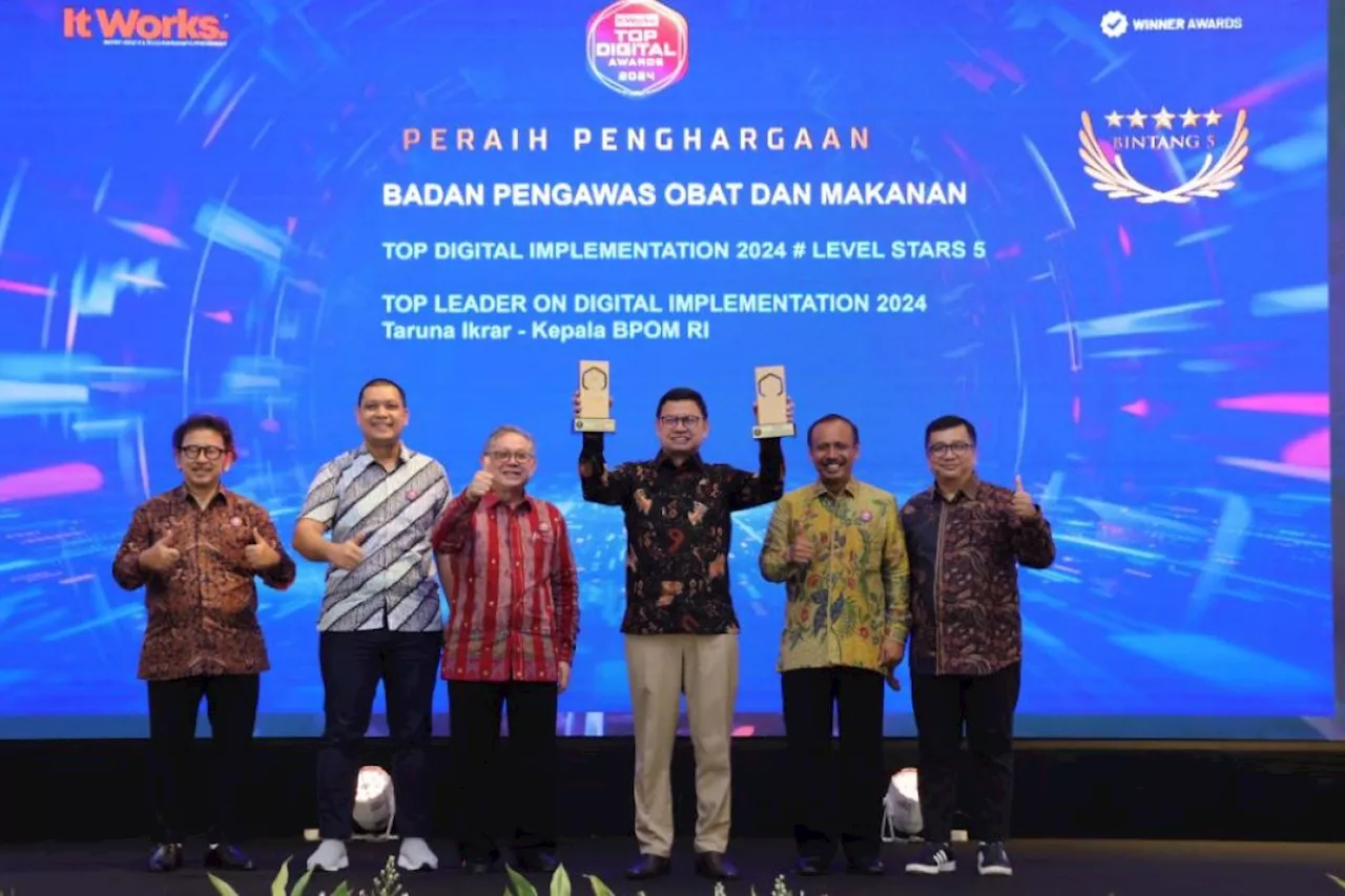 Kepala BPOM raih penghargaan TOP Leader on Digital Implementation 2024