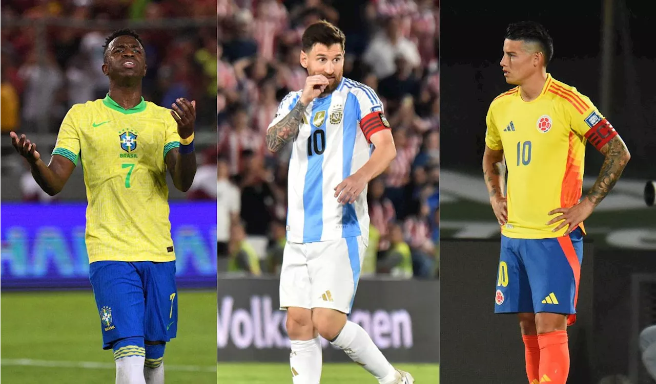 CONMEBOL sancionaría a Brasil, Colombia y Argentina en Eliminatorias