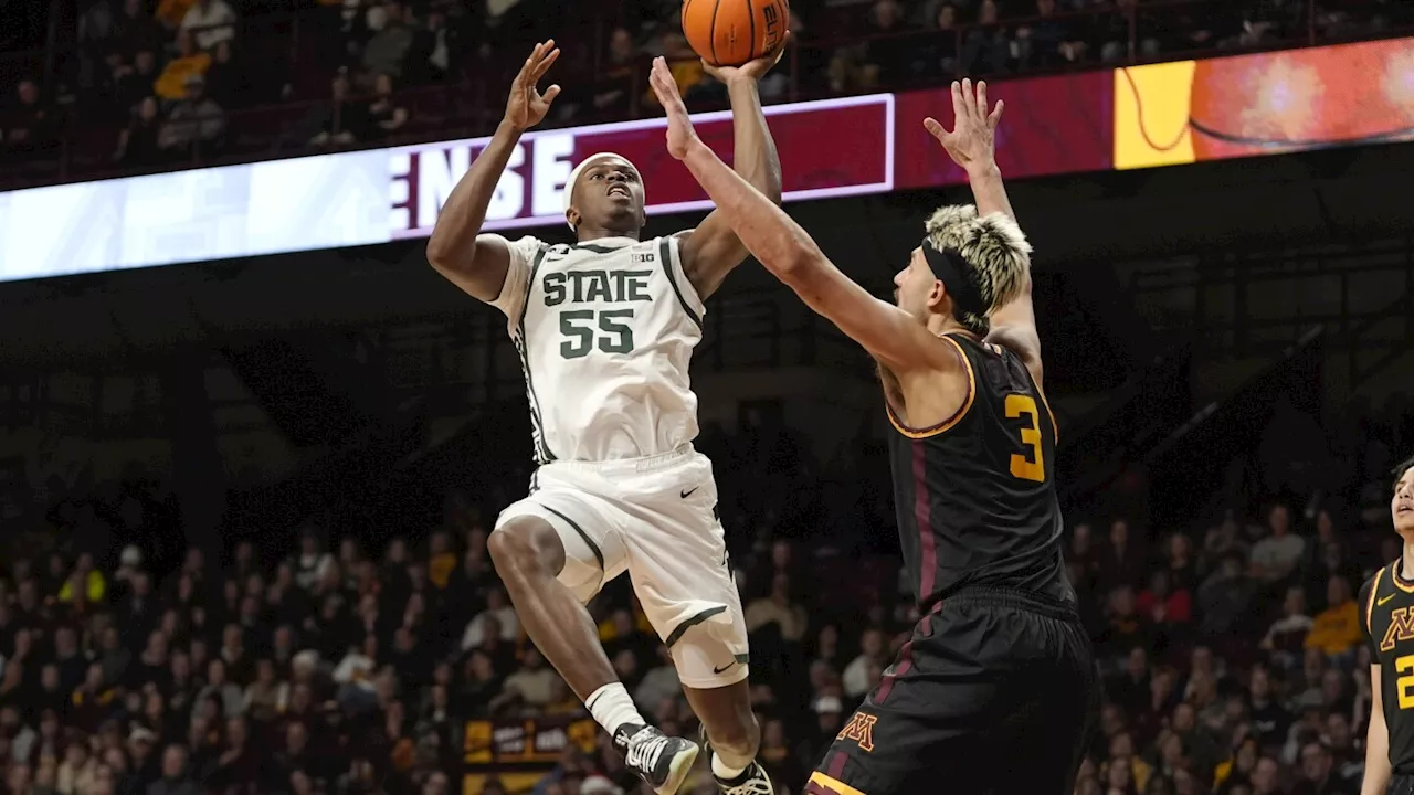 Carr scores 12, Kohler has double-double and Michigan State beats Minnesota 90-72 in Big Ten opener