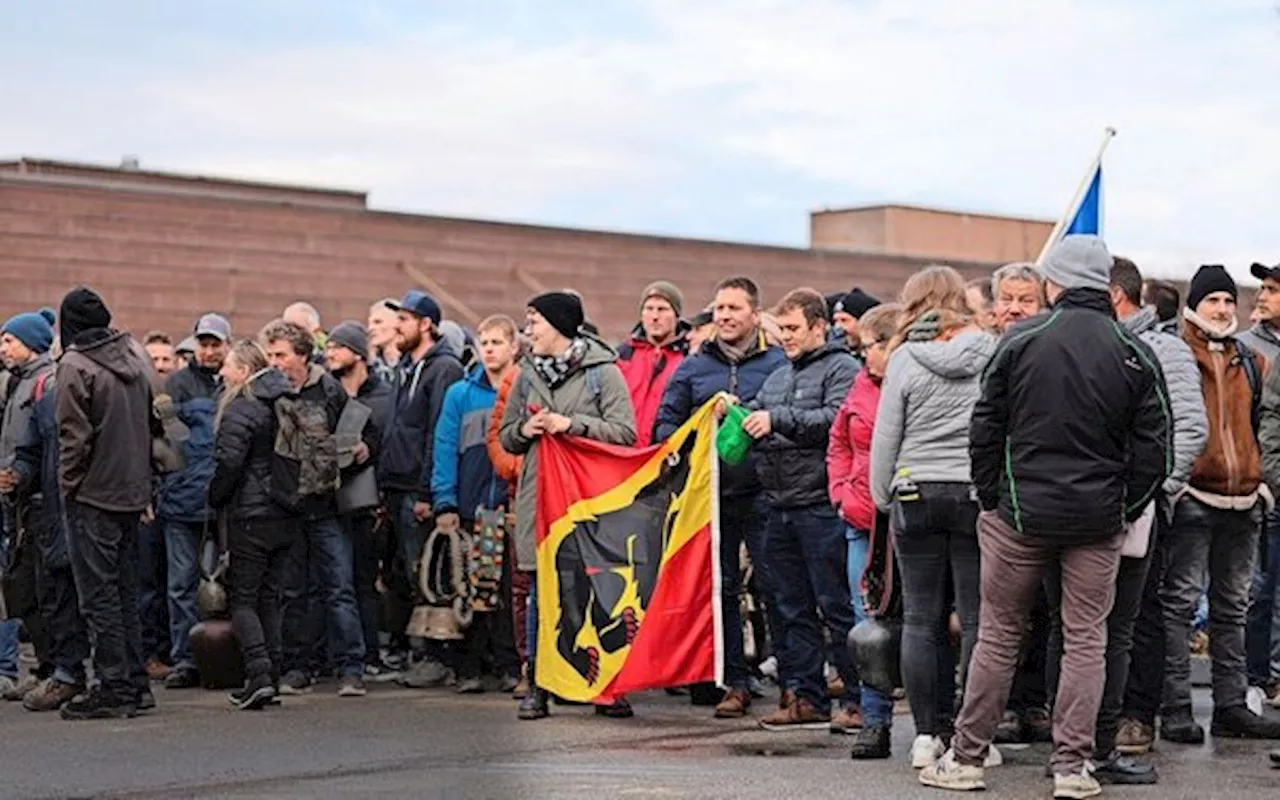 Landwirte in der Schweiz demonstrieren vor dem BLW in Bern